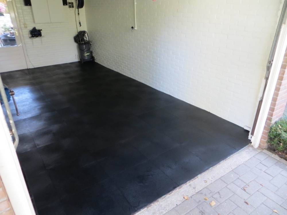 Garagenboden PVC Click-Fliesen