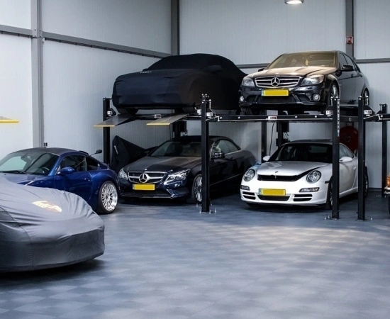 PVC vloer in een garage