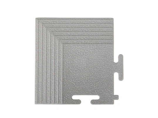 Hoekstuk Grijs voor PVC Kliktegel Budget