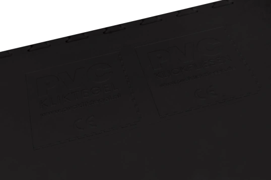 PVC Kliktegel Waterdicht Zwart