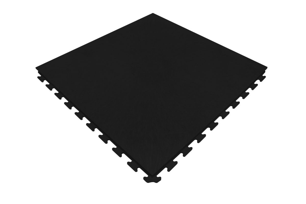 Hoofdafbeelding PVC Werkplaatsvloer Tegel Zwart