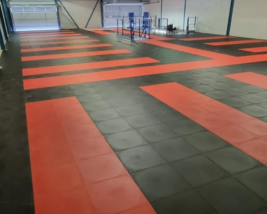 PVC Werkplaatsvloer Tegel Zwart