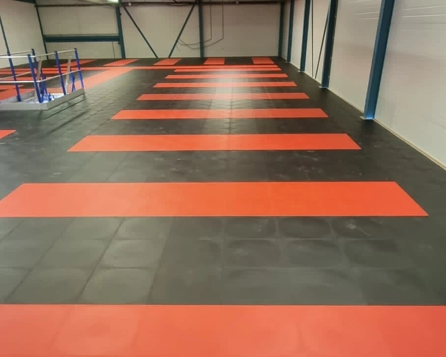 PVC Werkplaatsvloer Tegel Zwart