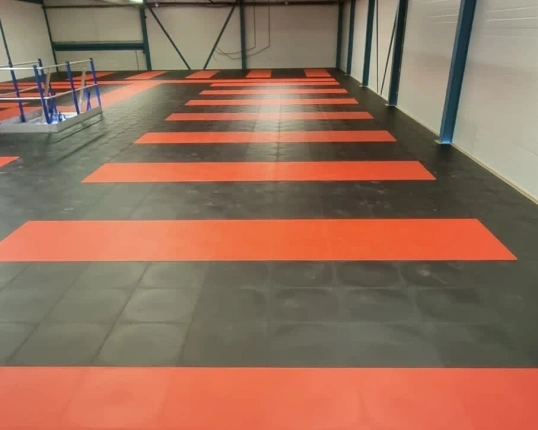 PVC Werkplaatsvloer Tegel Zwart