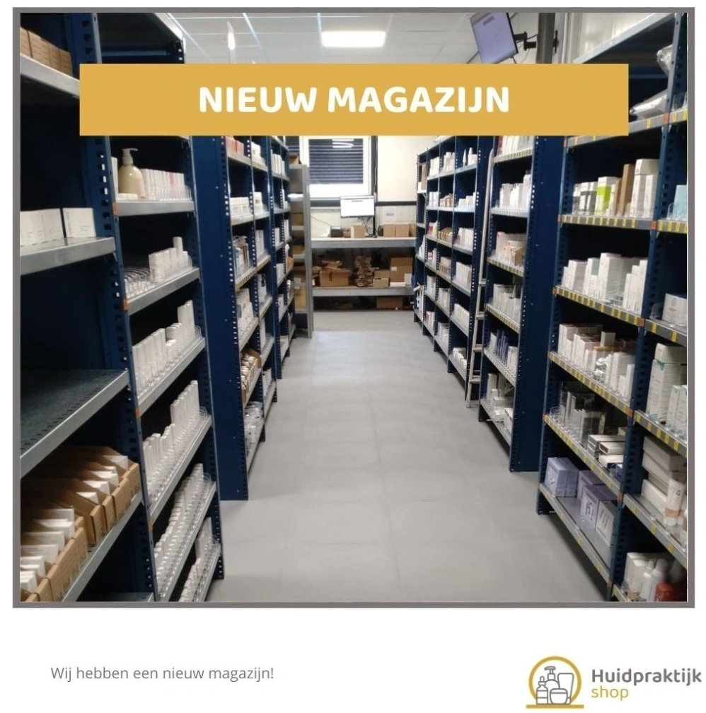 Magazijnvloer voor Huidpraktijkshop
